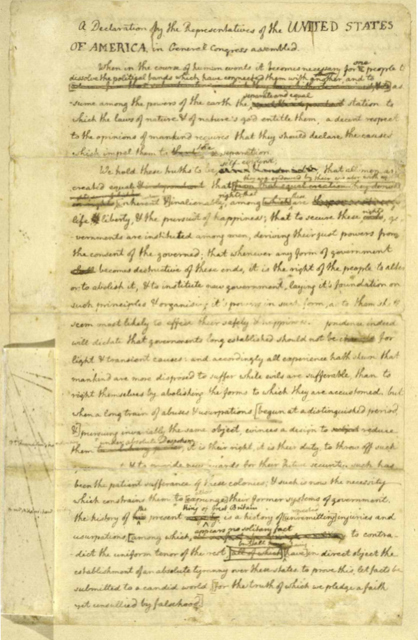 Featured image for “Independence Day – Slavery and the Original Declaration of Independence”